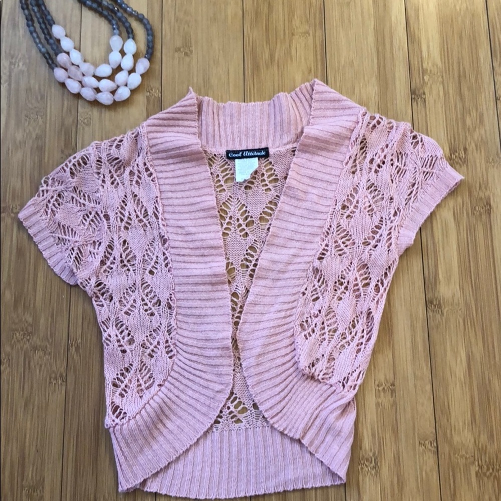 Cool attitude pink sweater knit cardigan🌸🌸